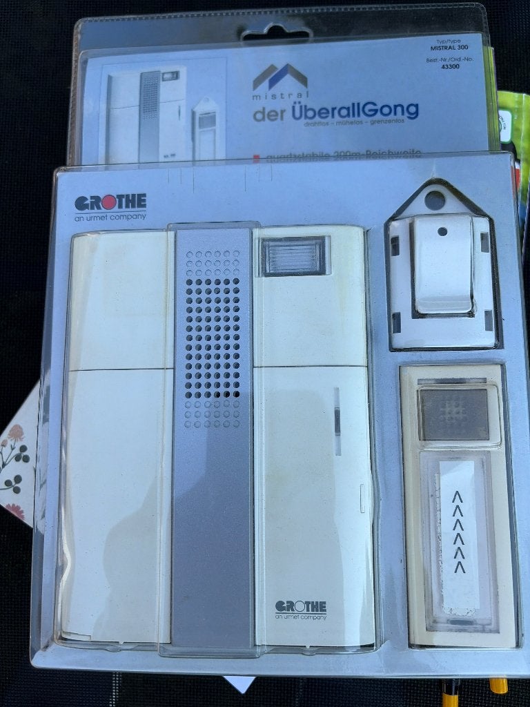 Grothe Mistral 300 Draadloze Deurbel/Gong - Nieuw in doos, Ophalen, Zo goed als nieuw, Draadloos