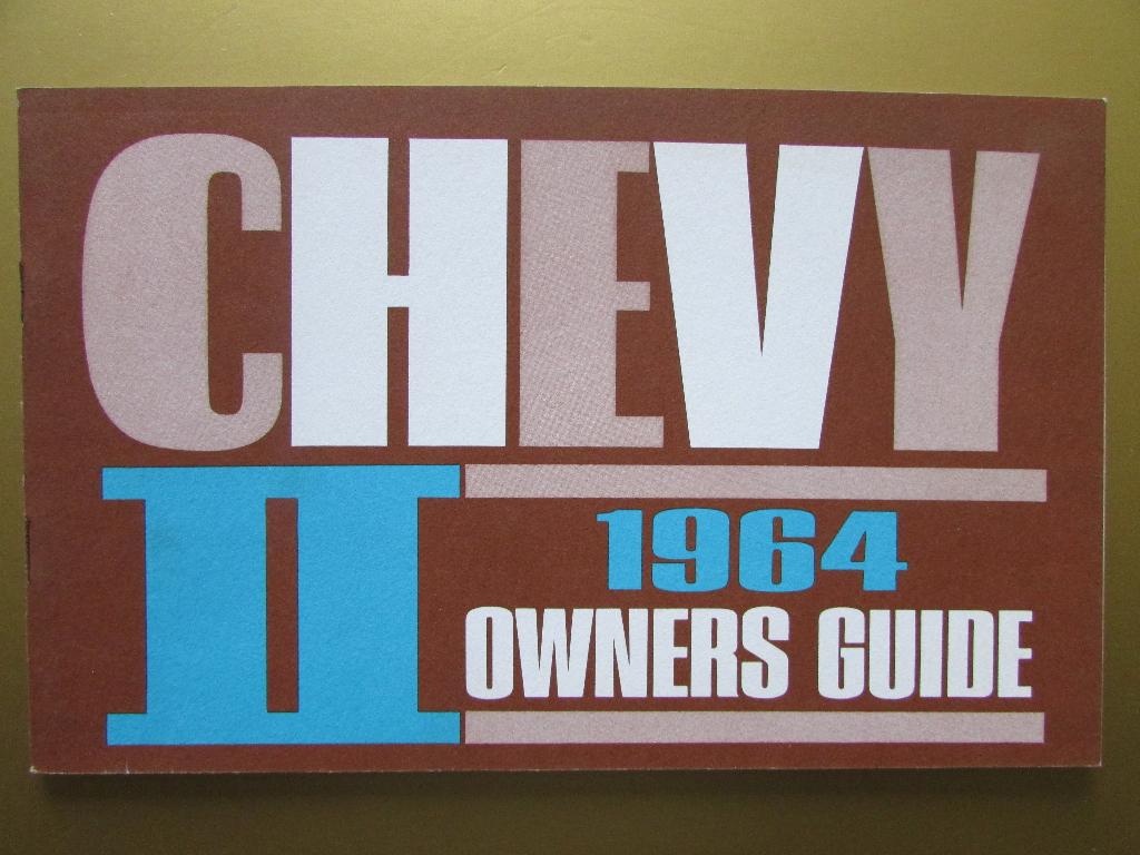 1964 Chevrolet Chevy II owner's manual, Engels, Ophalen of Verzenden
