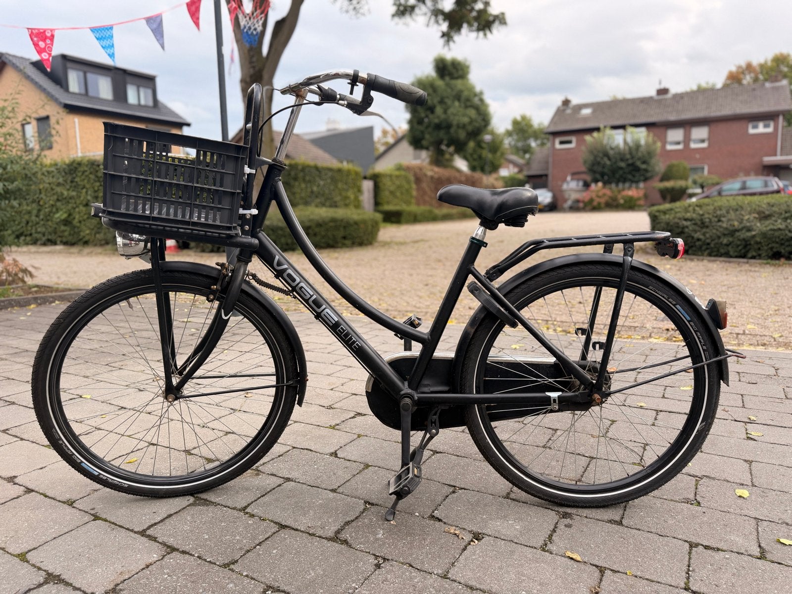 Vogue Elite Damesfiets - Zwart 26 inch, Fietsen en Brommers, Terugtraprem, 53 tot 56 cm, Zo goed als nieuw, Ophalen