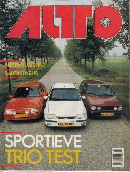 Autovisie 21 1986 : VW Golf GTI 16V - Ford Escort RS Turbo, Ophalen of Verzenden, Gelezen, Algemeen