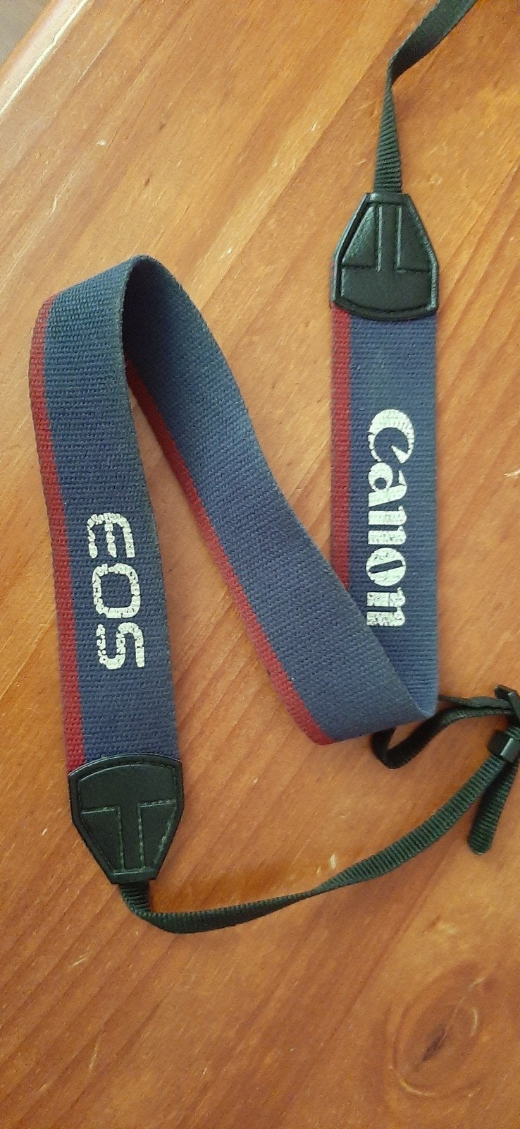 Canon EOS camerariem - Blauw/Rood, Audio, Tv en Foto, Fotografie | Fototassen, Gebruikt, Blauw, Canon, Overige typen