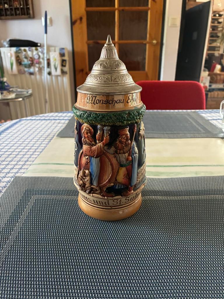 Vintage Duitse Bierpul - Monschau Eifel, Antiek en Kunst, Antiek | Woonaccessoires, Ophalen of Verzenden