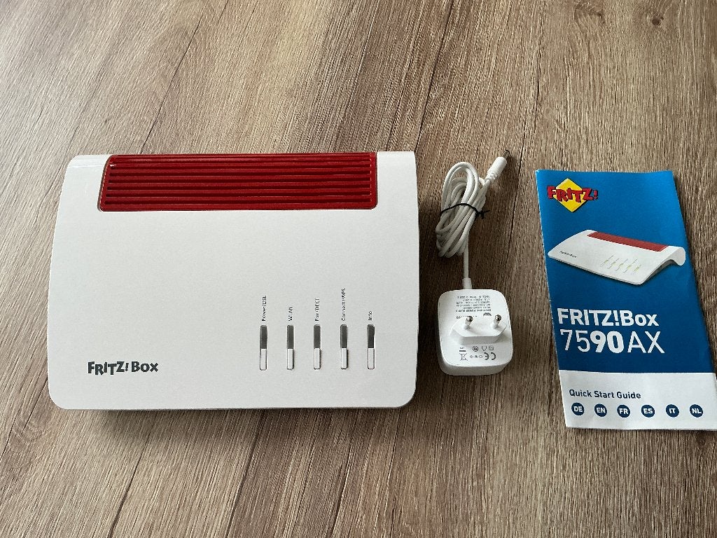 Fritz!box 7590 AX v2 Mesch en wifi 6 internet router/modem, Ophalen of Verzenden, Zo goed als nieuw, Router met modem, FritzBox Fritz!Box