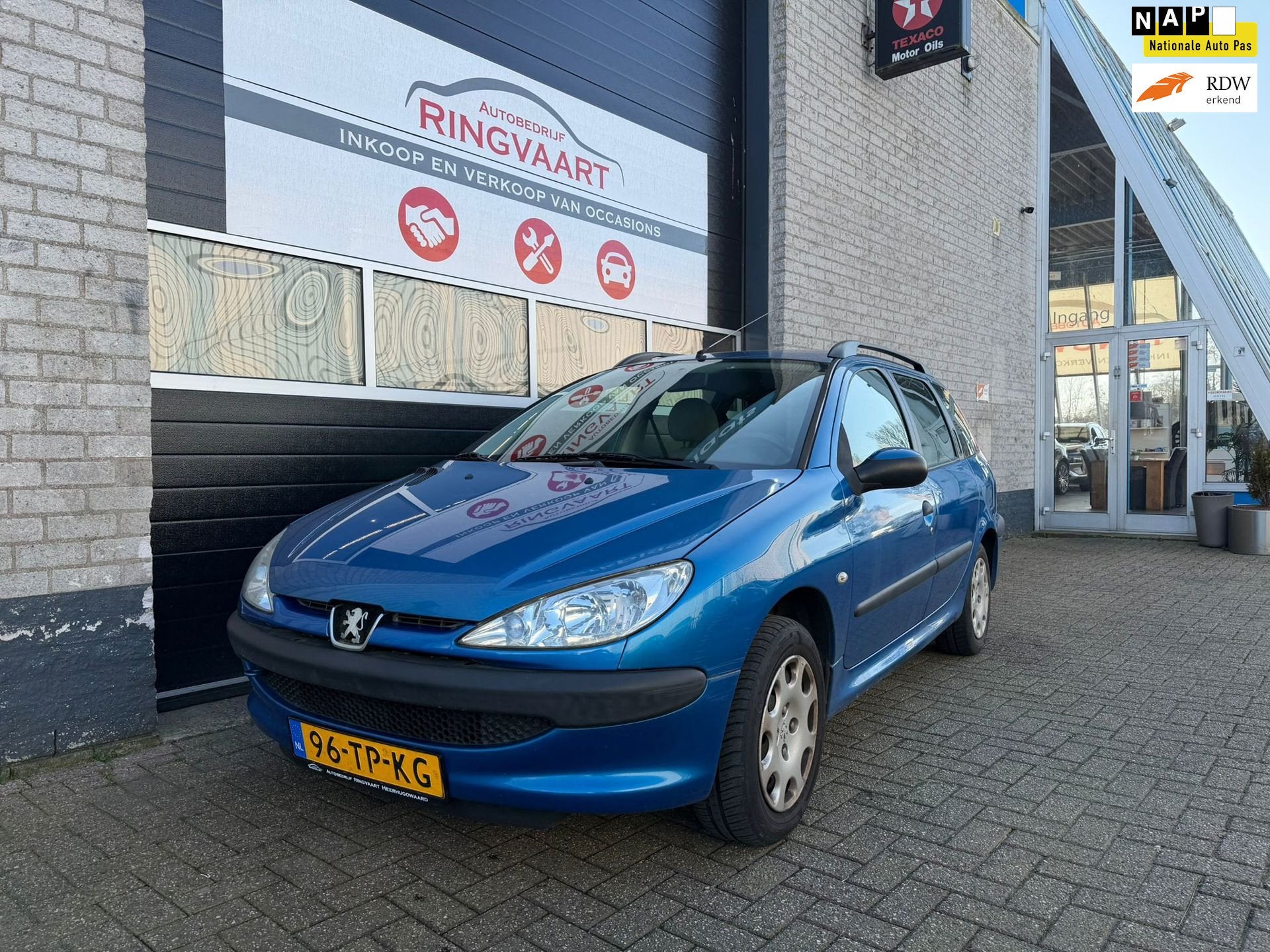 Peugeot 206 SW 1.4 One-line Airco Nieuwe Distributieriem Ele, Auto's, Peugeot, Voorwielaandrijving, 4 cilinders, Blauw, Handgeschakeld