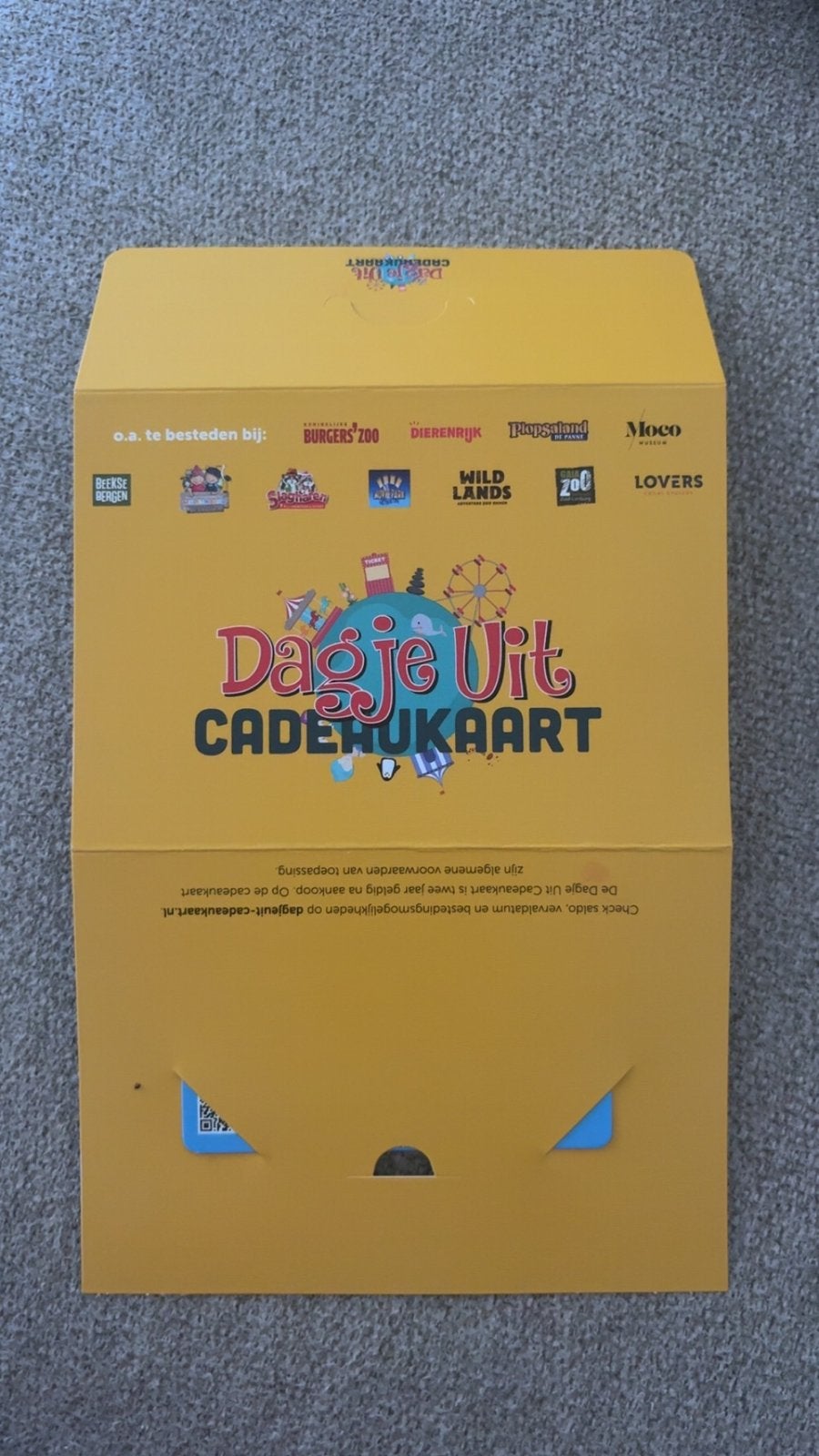 Dagjeuit dagje uit pretpark attractiepark dierentuin, Verzamelen, Ophalen of Verzenden, Nieuw, Speelkaart(en)