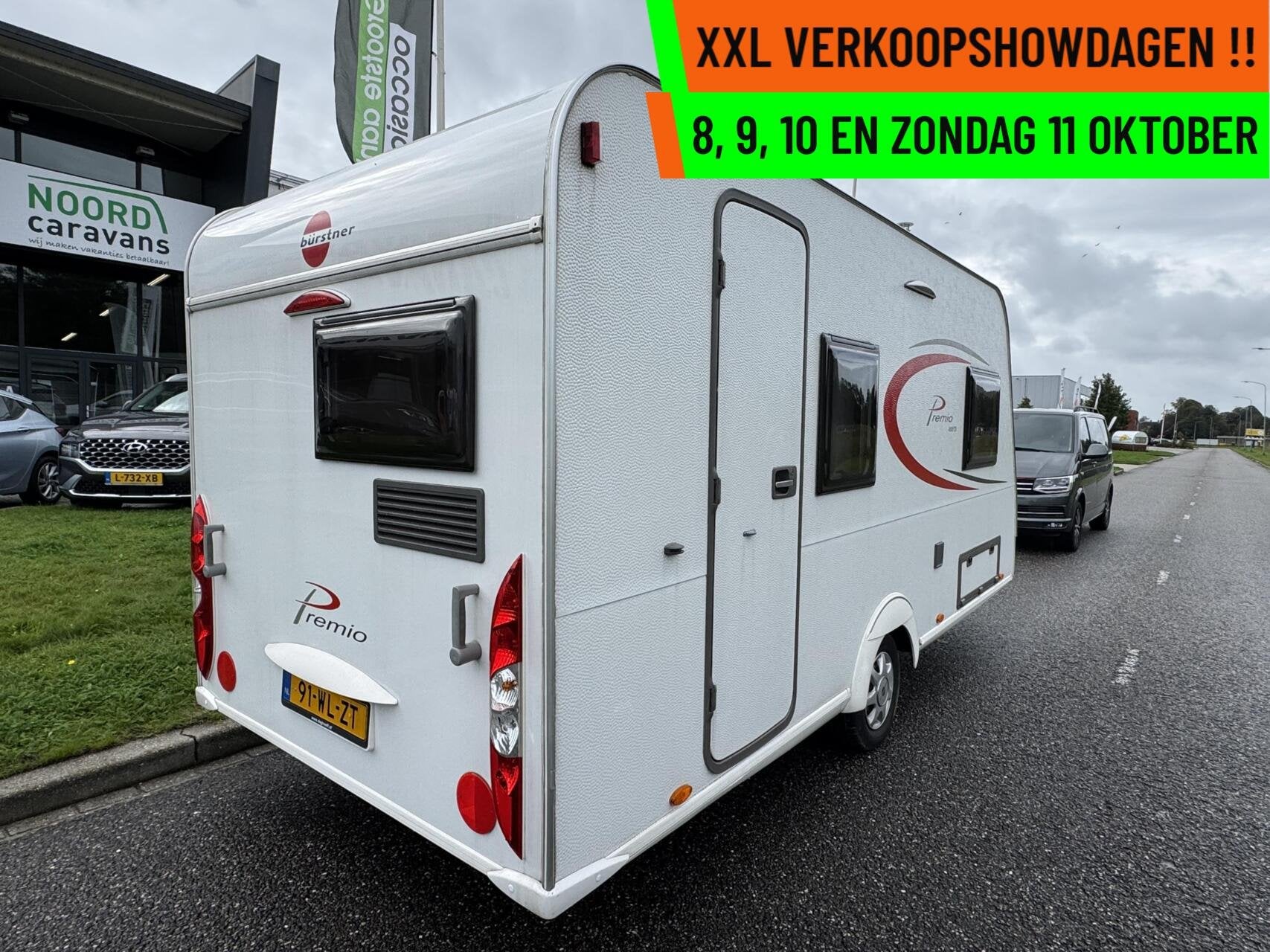 Buerstner PREMIO- XXL VERKOOPSHOW 8,9,10 & 11 OKT. 10-17 UUR, Caravans en Kamperen, Bedrijf, Treinzit, 750 - 1000 kg, Bürstner