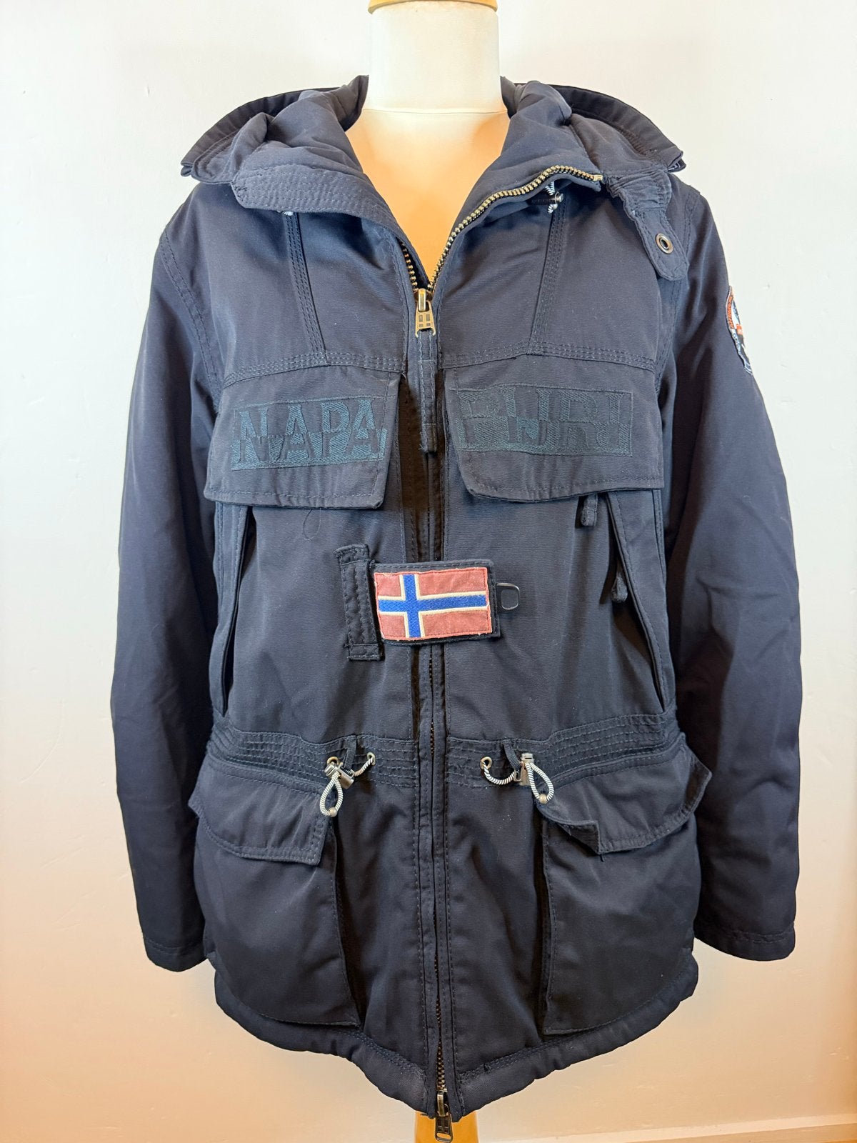 Napapijri Skidoo Winterjas Parka Maat M - Zo goed als nieuw, -, Zo goed als nieuw, Verzenden, Maat 48/50 (M)