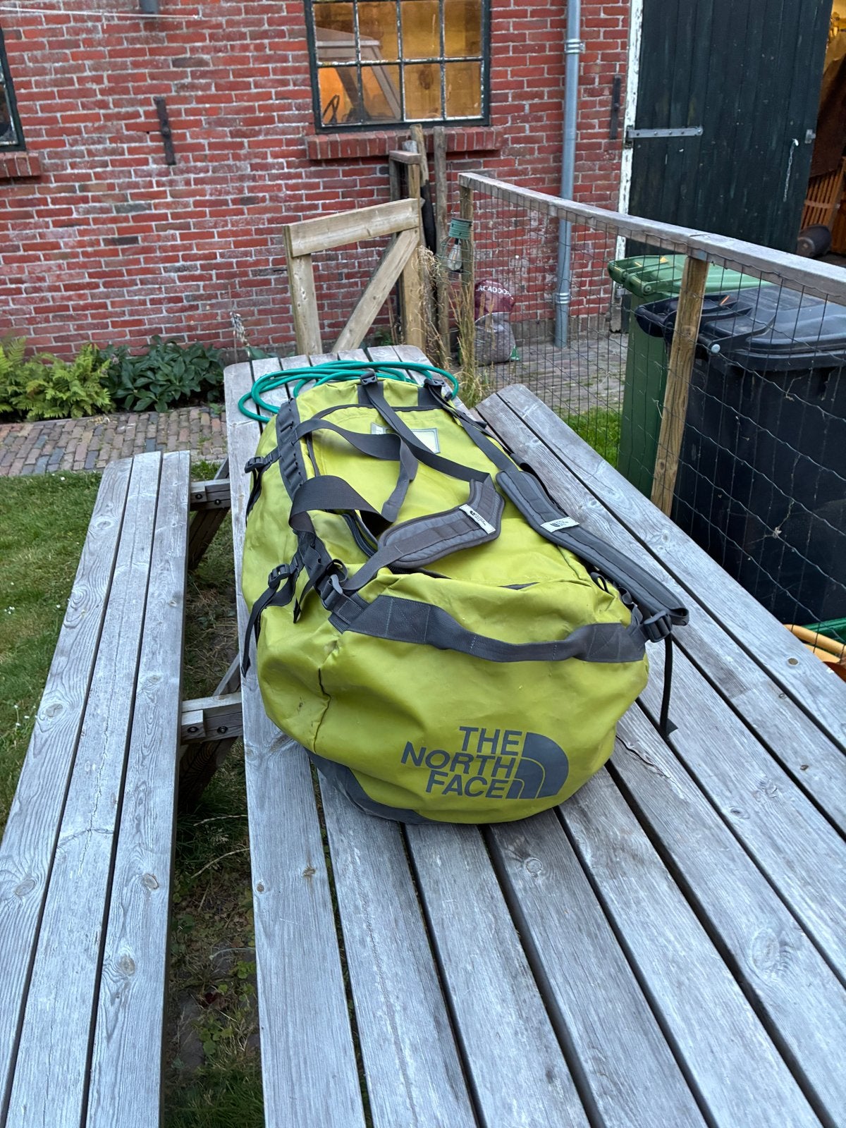 The North Face Base Camp Duffel XL - Groen, 30 cm of meer, Gebruikt, Groen, 35 tot 55 cm