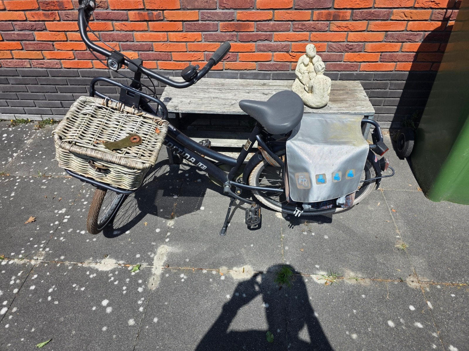 Cortina fiets - Opknapper met mand en fietstassen, Terugtraprem, Gebruikt, Versnellingen, 50 tot 53 cm