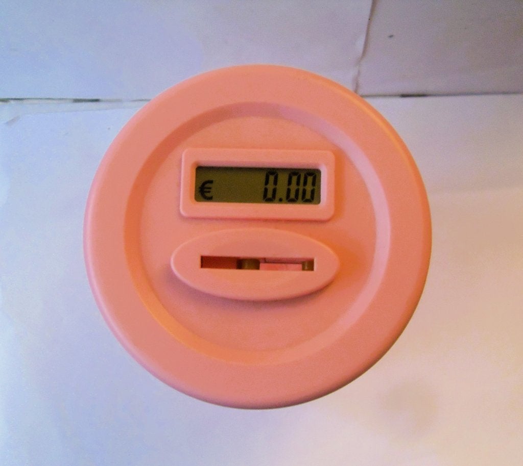 Spaarpot Roze / kinderspaarpot / spaarpotje digitaal - LOL, Ophalen of Verzenden, Zo goed als nieuw, Rekenen