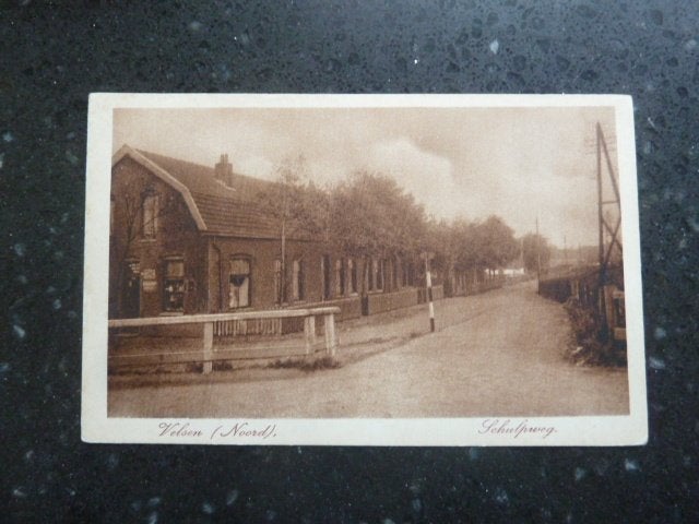 Velsen Noord circa 1925/30 Schulpweg, Ophalen of Verzenden, 1920 tot 1940, Ongelopen, Noord-Holland