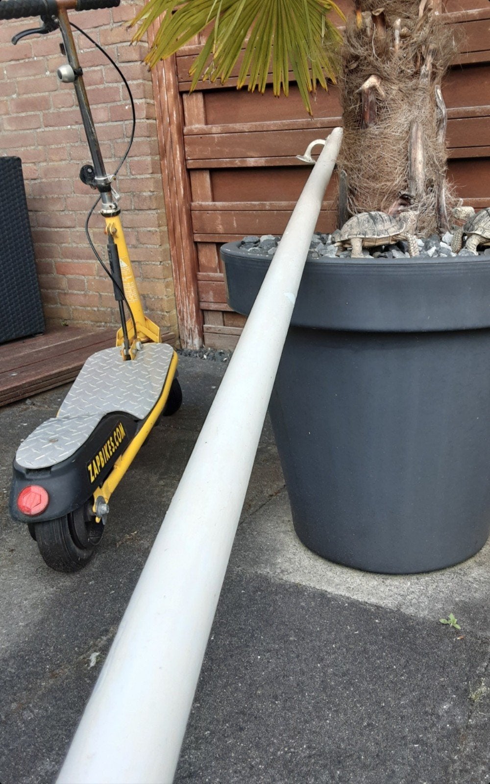 Trapleuning hout 285, Ophalen