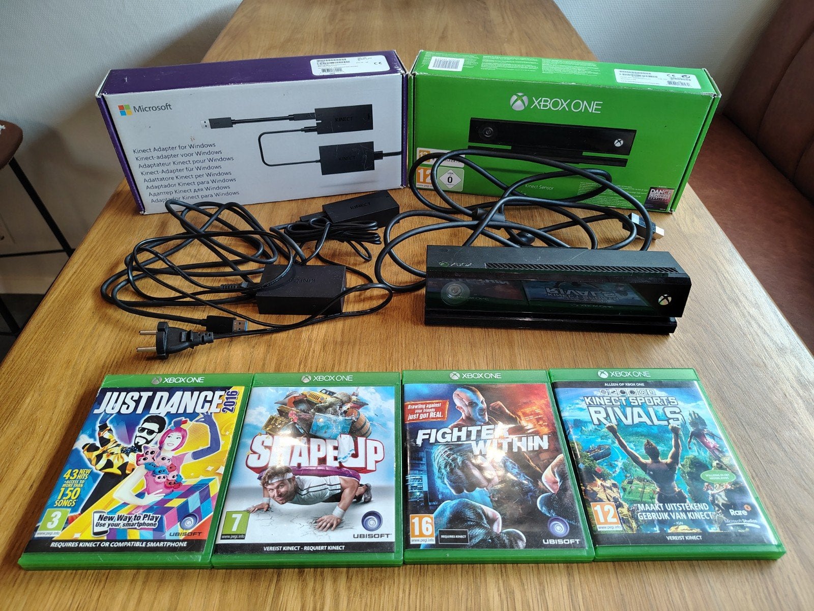 Complete Xbox Kinect 2.0 set voor Xbox One, Spelcomputers en Games, Spelcomputers | Xbox | Accessoires, Ophalen of Verzenden, Gebruikt