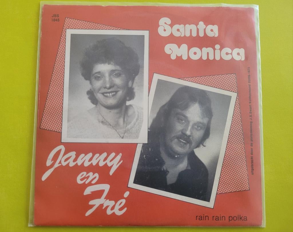 Janny en Fré - Santa Monica - Rain Rain polka ., Ophalen, Zo goed als nieuw, Overige formaten, Levenslied of Smartlap