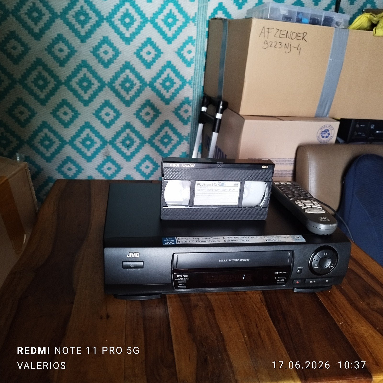 JVC VHS VIDEO Recorder HR-J 250 E., Ophalen of Verzenden, Gebruikt