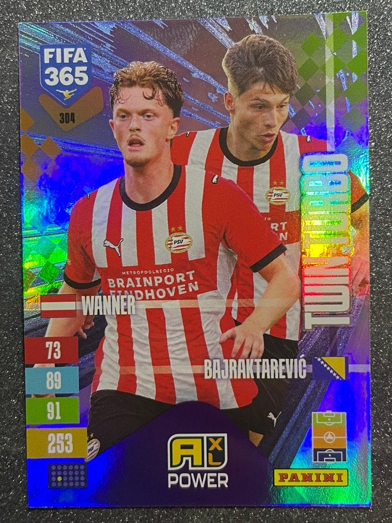 Panini Fifa365 2027   TWIN TURBO   WANNER/BAJRAKTAREVIĆ  PSV, Verzenden, Zo goed als nieuw, Plaatje