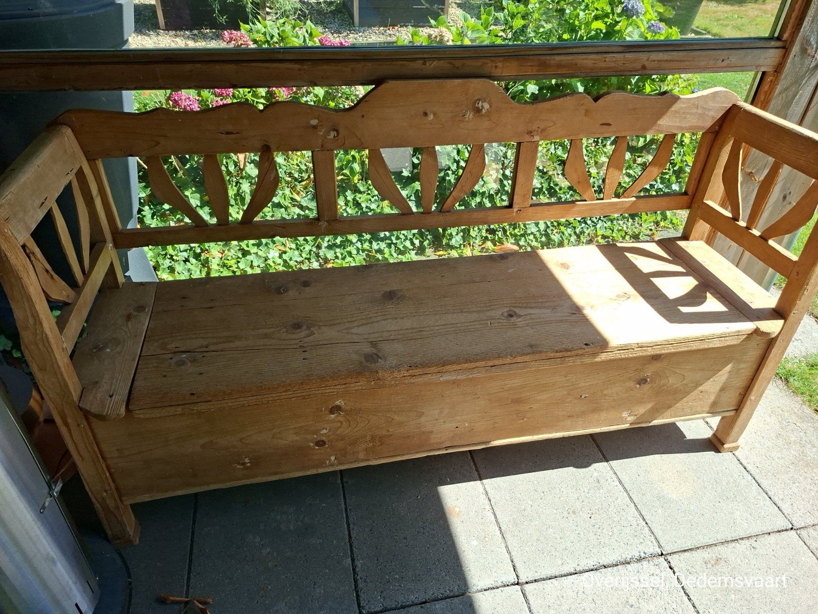 Authentieke Zweedse klepbank Vintage 180 cm, Ophalen
