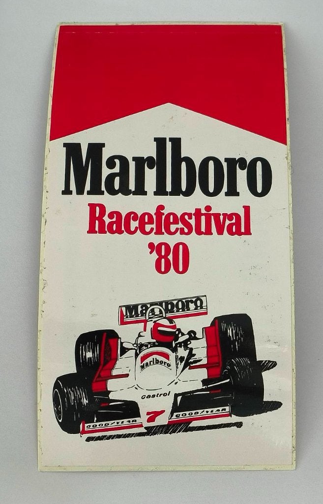 Sticker Marlboro Racefestival '80, Ophalen of Verzenden, Zo goed als nieuw, Sport