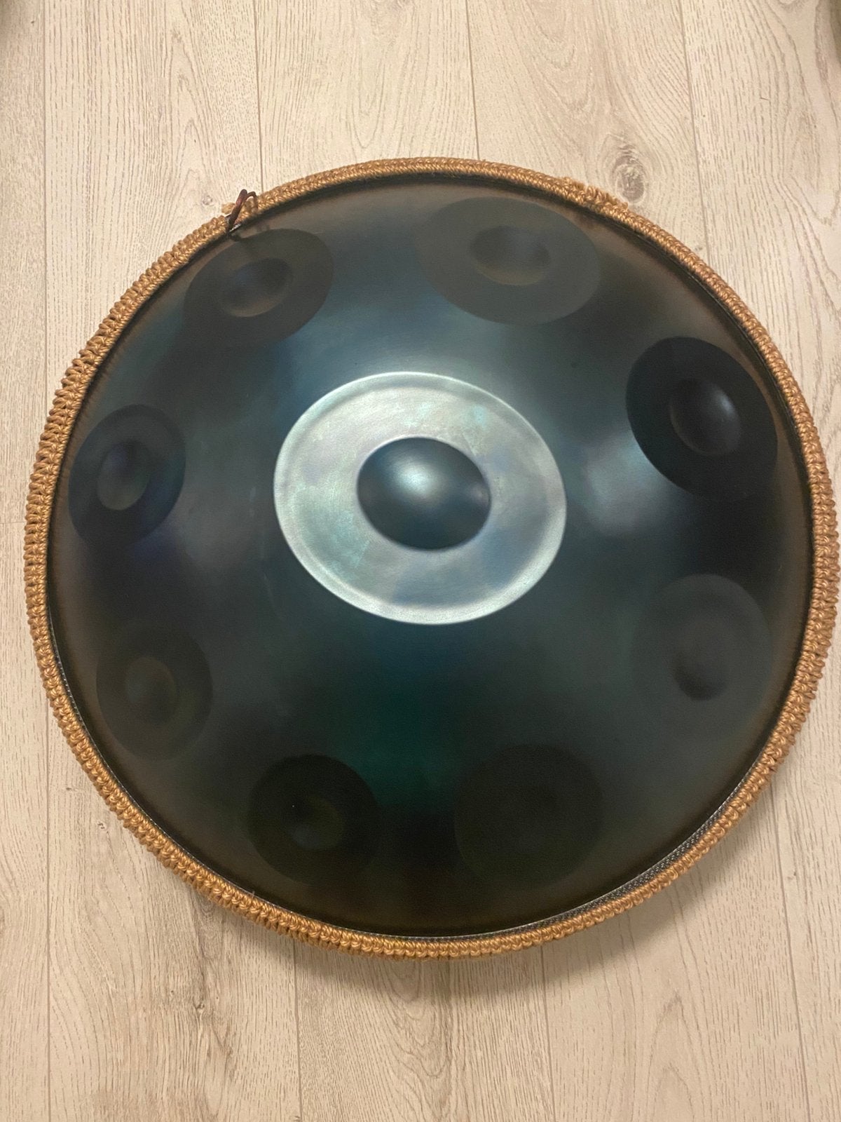 Blauwe Handpan - 56 cm diameter groot - 9 tonen, Ophalen of Verzenden, Nieuw, Melodische percussie