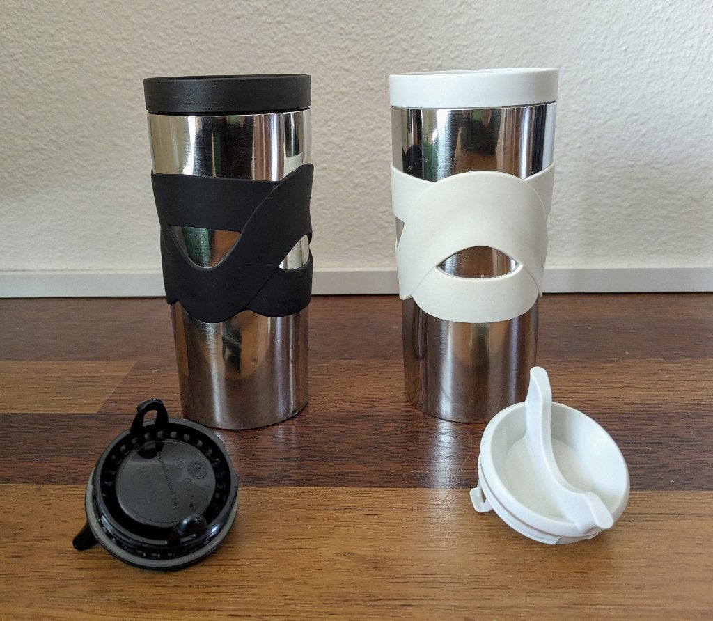 2 Bodum RVS Travelmugs Thermosbekers, Overige typen, Ophalen of Verzenden, Zo goed als nieuw, Bodum