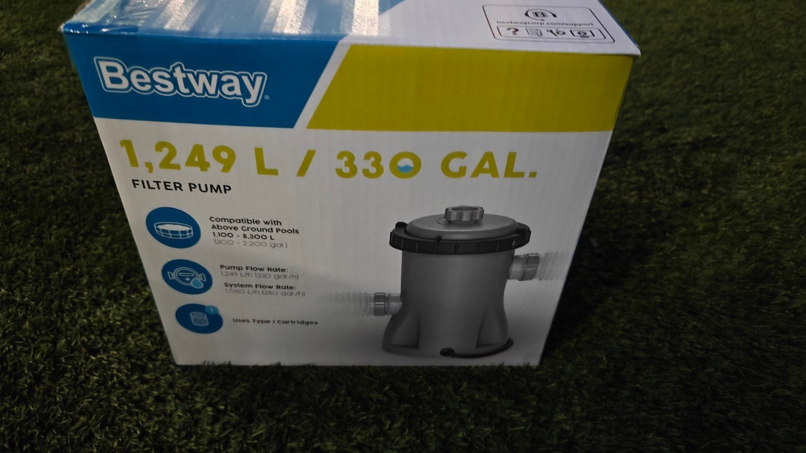Bestway Flowclear filterpomp 1249 l/u – NIEUW in doos, Ophalen, Nieuw, Filter