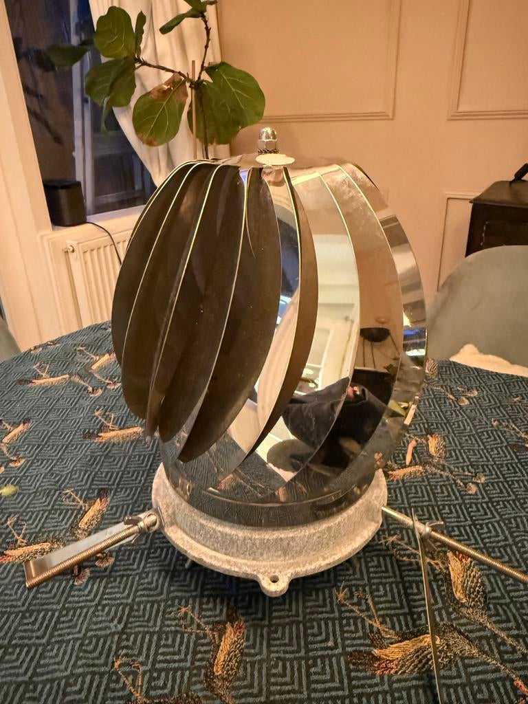Schoorsteenkap met windturbine - RVS, Ophalen, Gebruikt, Ventilator en Afzuiger
