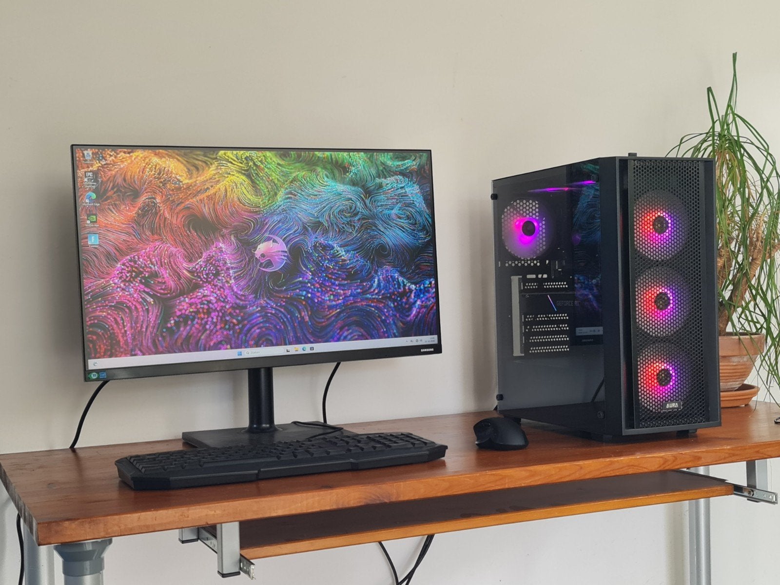 Game pc setup - RTX 2060 - Ryzen 5 - 27 inch, Ophalen, 8 GB, Zo goed als nieuw, Gaming