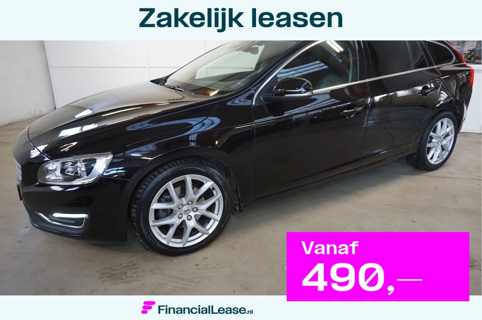 Volvo V60 2.0 T5 Ocean Race 245Pk Schuifdak Trekhaak Leer, Gebruikt, Zwart, Automatische klimaatregeling, 102 €/maand