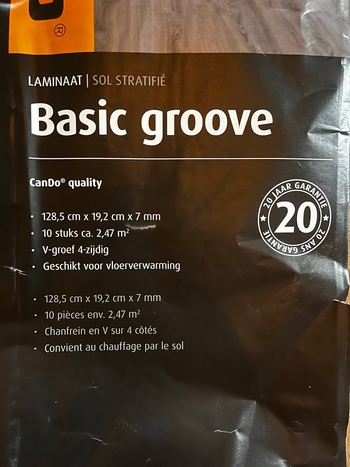 Licht eiken laminaat, Ophalen, 50 tot 150 cm, Nieuw, Minder dan 5 m²