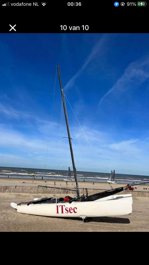 F18 Catamaran - Klaar om te varen!, Watersport en Boten, Ophalen, Gebruikt, Hobie, Geen motor