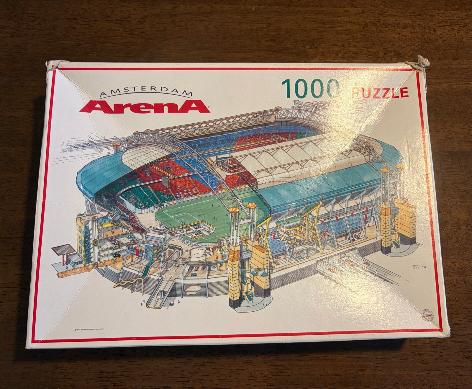 Amsterdam ArenA 1000 stukjes legpuzzel, Ophalen of Verzenden, 500 t/m 1500 stukjes, Gebruikt, Legpuzzel