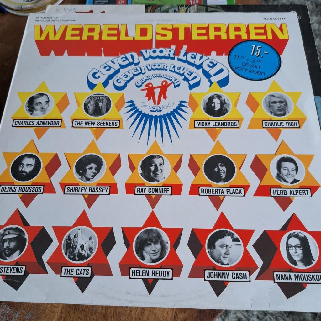 Wereldsterren Geven Voor Leven LP, Cd's en Dvd's, Vinyl | Overige Vinyl, Ophalen
