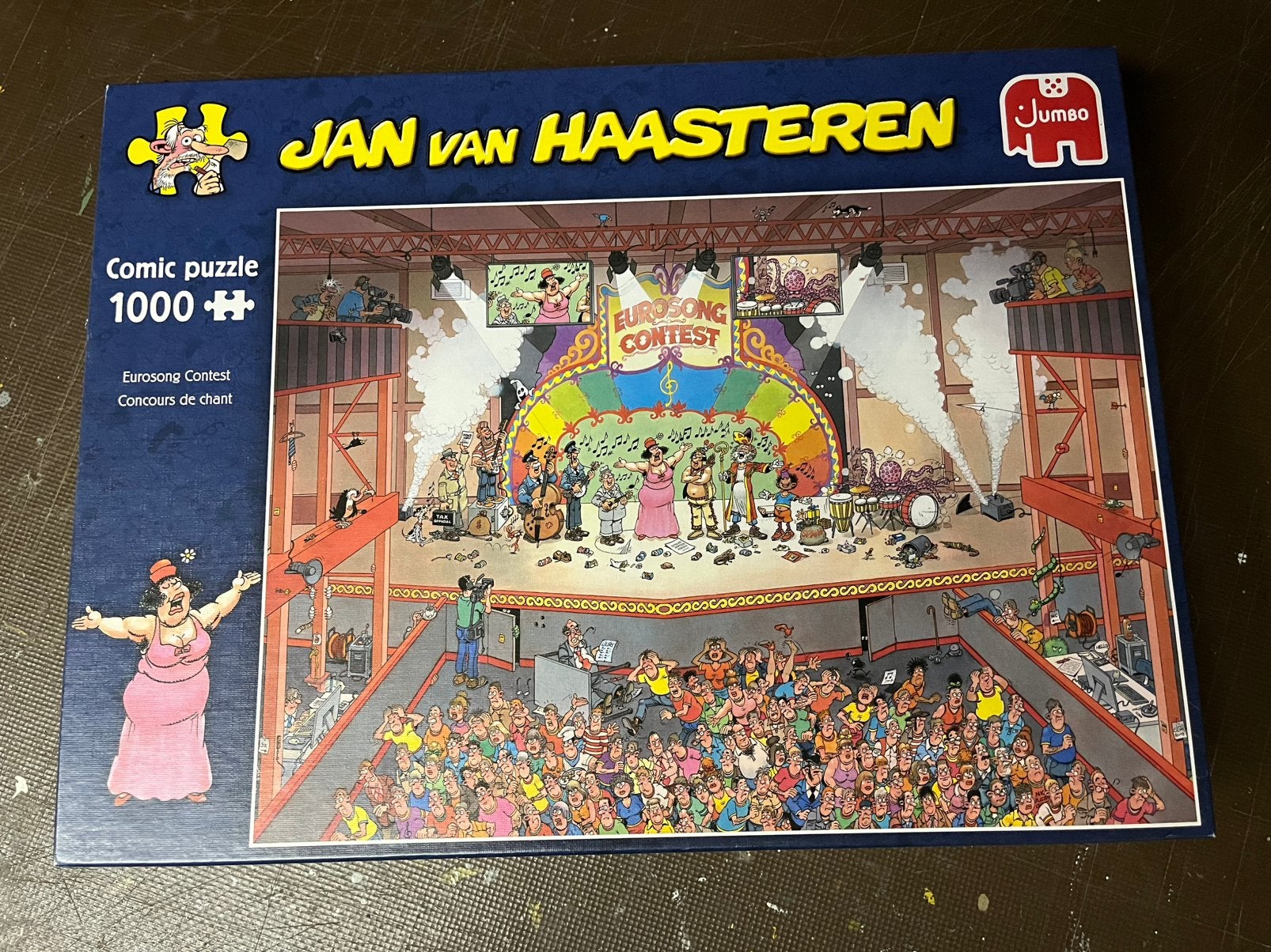 Jan van Haasteren 1000stukjes puzzela, Ophalen of Verzenden, 500 t/m 1500 stukjes, Zo goed als nieuw