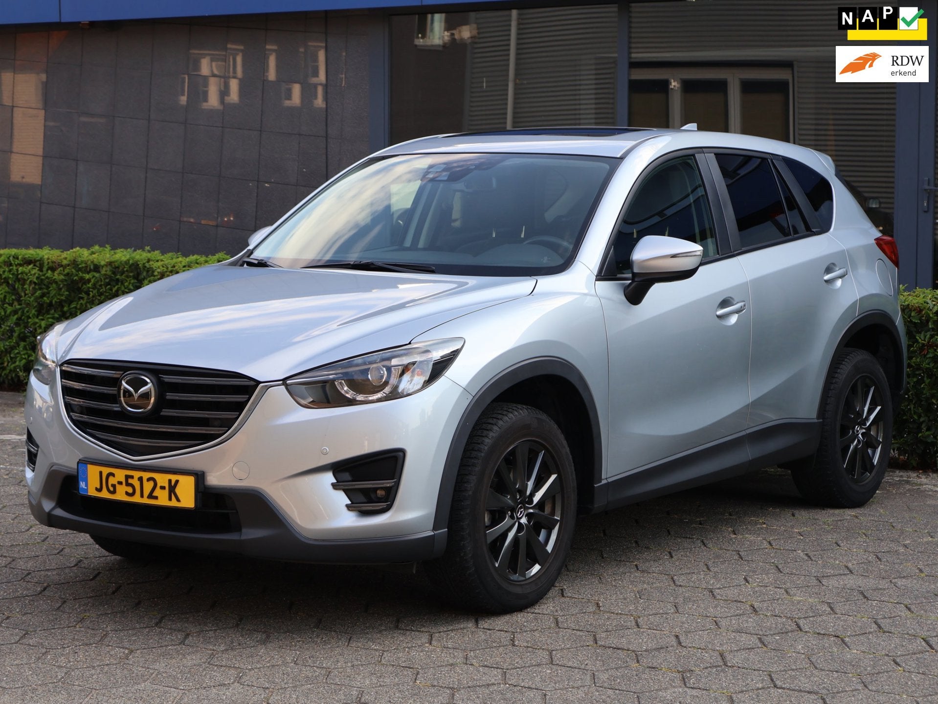 Mazda CX-5 2.5 SkyActiv-G 192 GT-M 4WD|1e Eigenaar|Dealer On, Auto's, Dealer onderhouden, 1415 kg, SUV of Terreinwagen, Zilver of Grijs