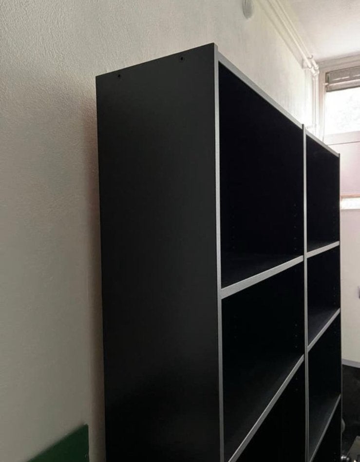 IKEA 2 x boekenkasten zwart kleur, Huis en Inrichting, Kasten | Boekenkasten, Ophalen, 200 cm of meer, 50 tot 100 cm, Zo goed als nieuw