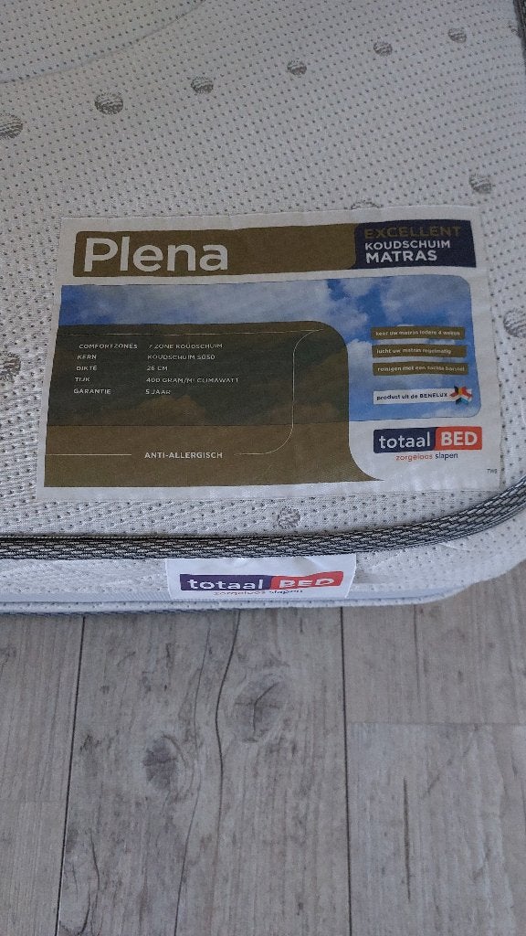 Koudschuim Matras 2.00 x 0.80 x 0.23, Ophalen, Eenpersoons, Zo goed als nieuw, 80 cm