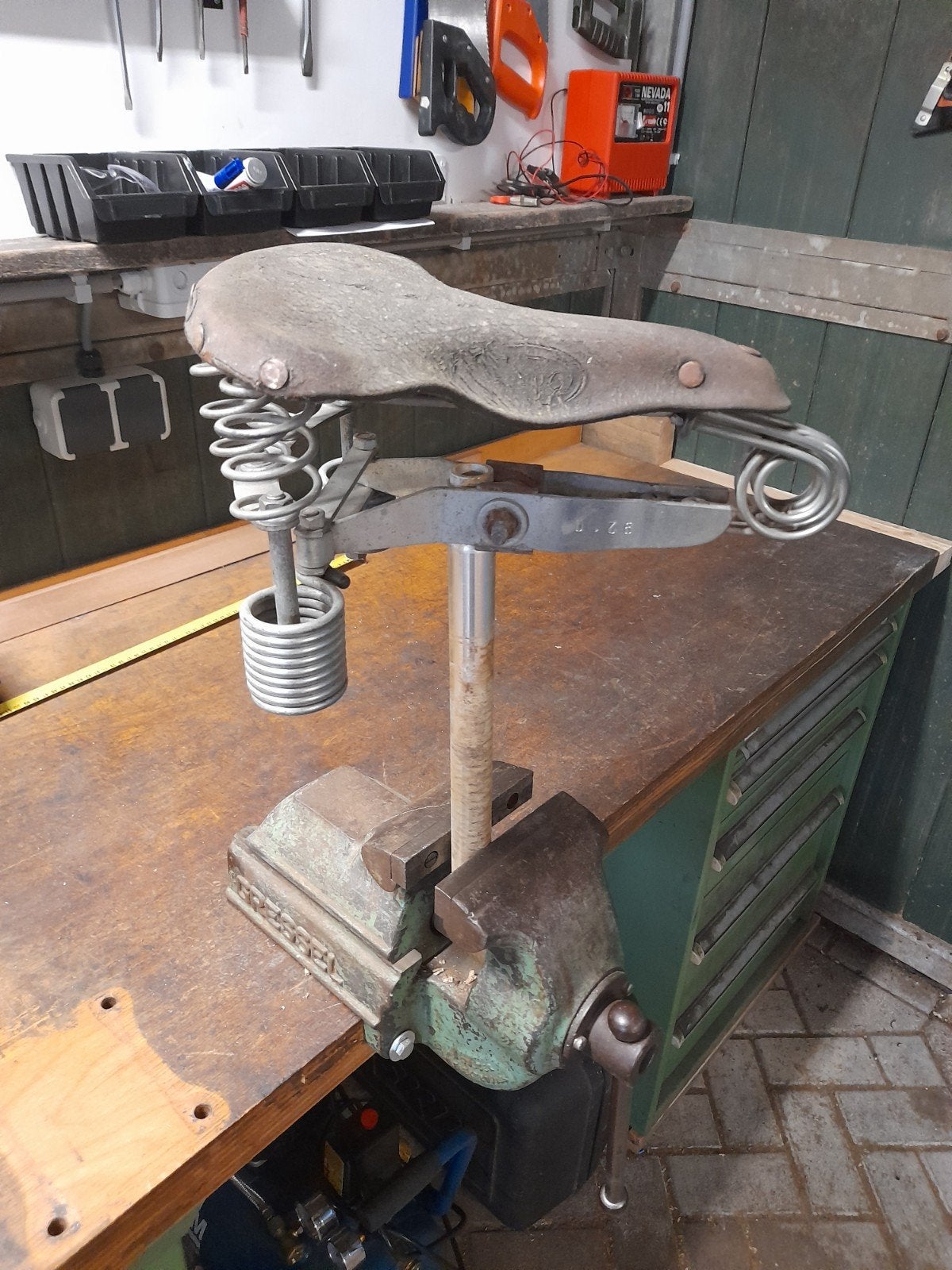 Oud model Lepper fiets zadel, Ophalen of Verzenden, Zadel
