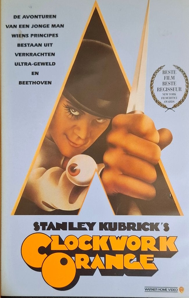Clockwork Orange - VHS - Warner Brothers, Nederlands ondertiteld, Engels, Vanaf 16 jaar, Ophalen of Verzenden