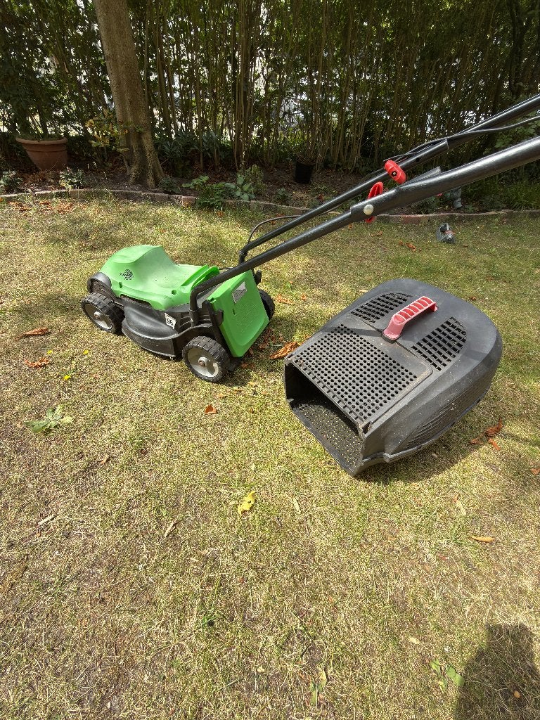 Grasmaaier elektrisch, Ophalen, Cirkelmaaier, Gebruikt, Opvangbak