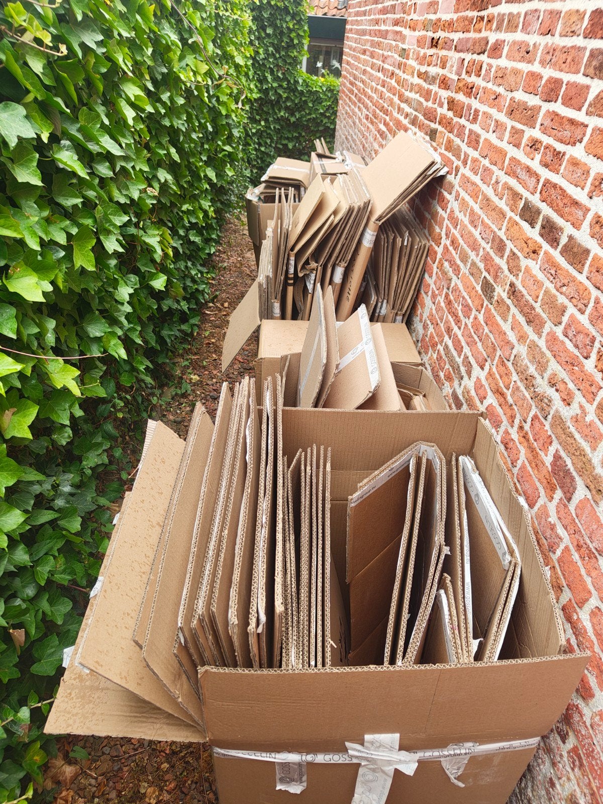 Grote partij gebruikte kartonnen dozen, 100 cm of meer, Opvouwbaar, 60 cm of meer, Ophalen of Verzenden