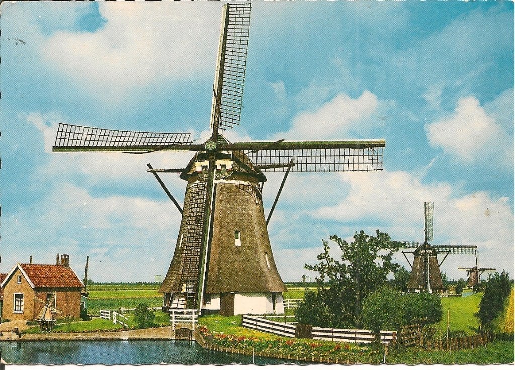 Oude Ansichtkaart: Hollandse Molen, Zevenhuizen (Gelopen), Ophalen of Verzenden, 1960 tot 1980, Gelopen, Zuid-Holland