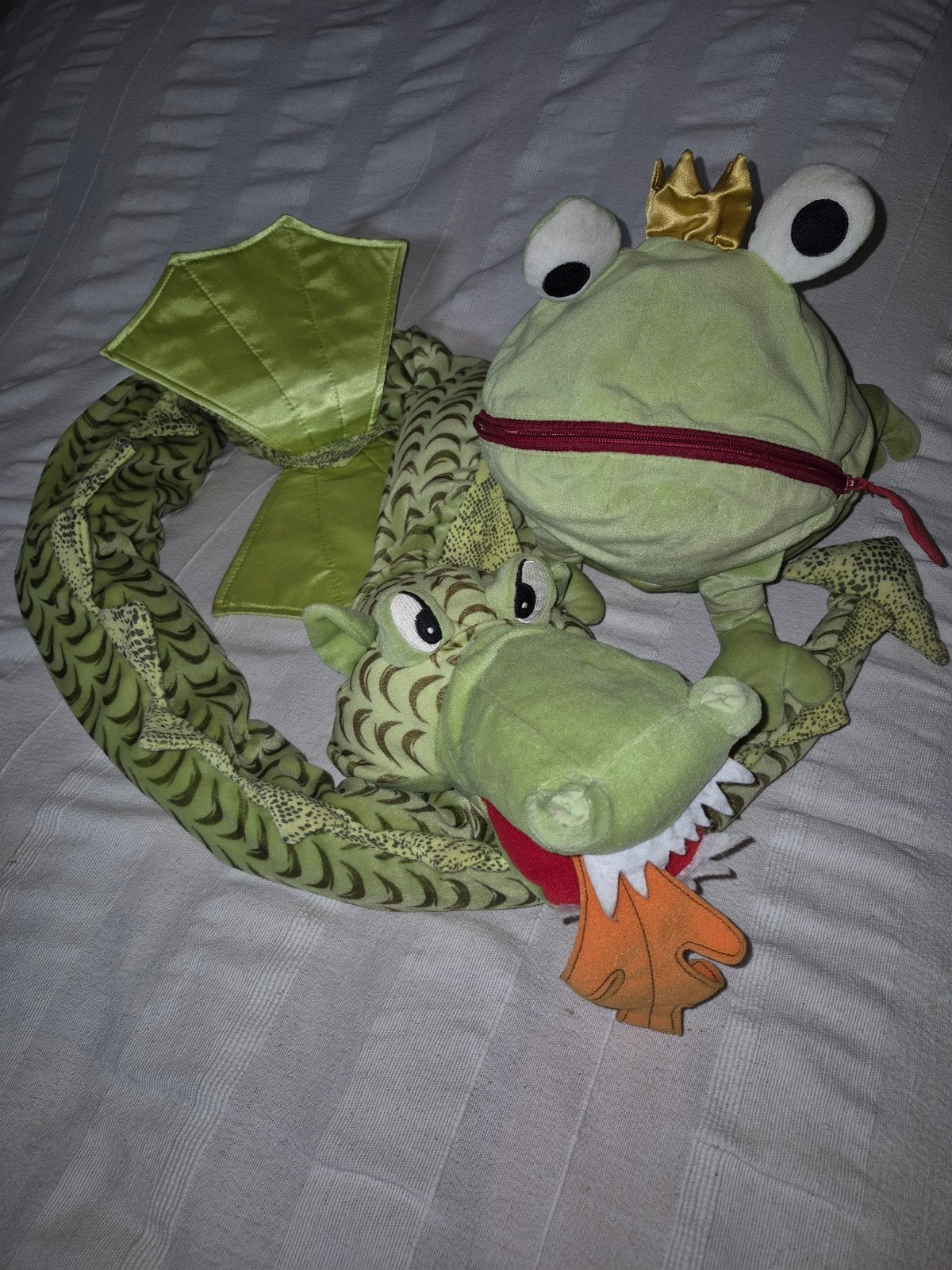 Prins Kikker en Draak knuffel set Ikea, Kikker, IKEA, Ophalen of Verzenden, Middelgroot (20 tot 80 cm)