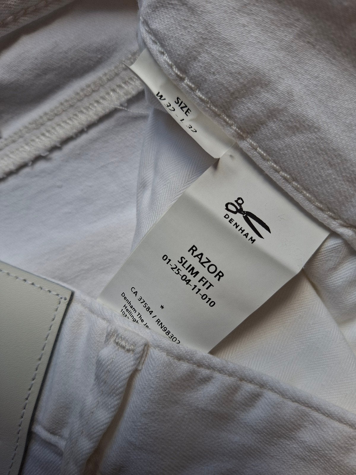 DENHAM Razor slimfit jeans W32 L32, Wit, Nieuw, W32 (confectie 46) of kleiner, Ophalen of Verzenden