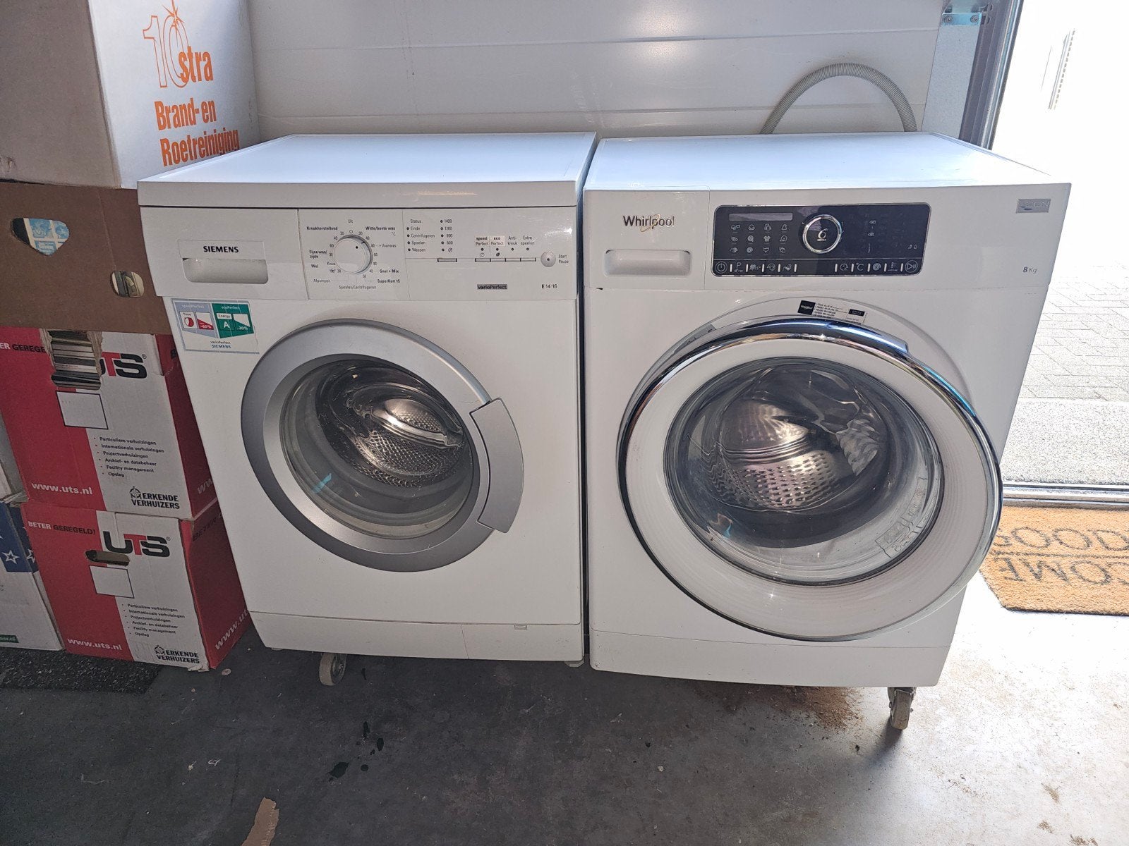 2x Wasmachine Whirlpool 8KG / Siemens 6KG, Ophalen, Gebruikt, ., Voorlader
