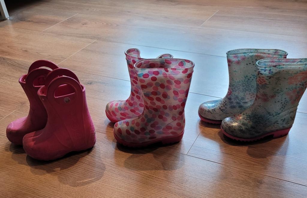 Kinder regenlaarsjes, Kinderen en Baby's, Ophalen, Gebruikt, Meisje, Laarzen