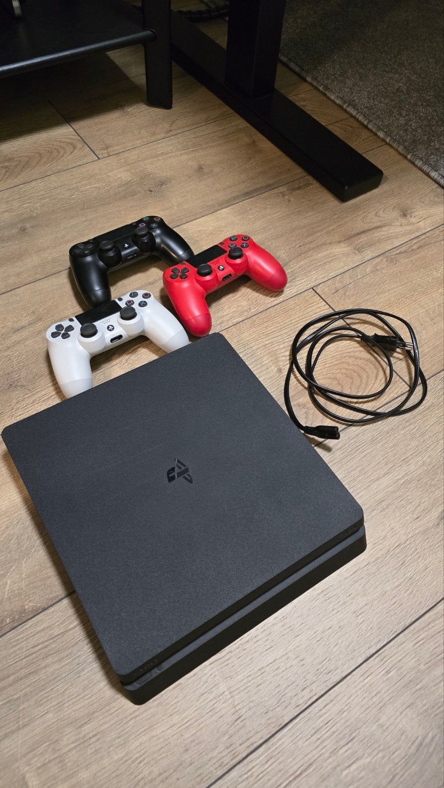 Playstation 4 slim 500 gb incl 3 controllers en stroomkabel, Ophalen, Met 3 controllers of meer, Slim, 500 GB