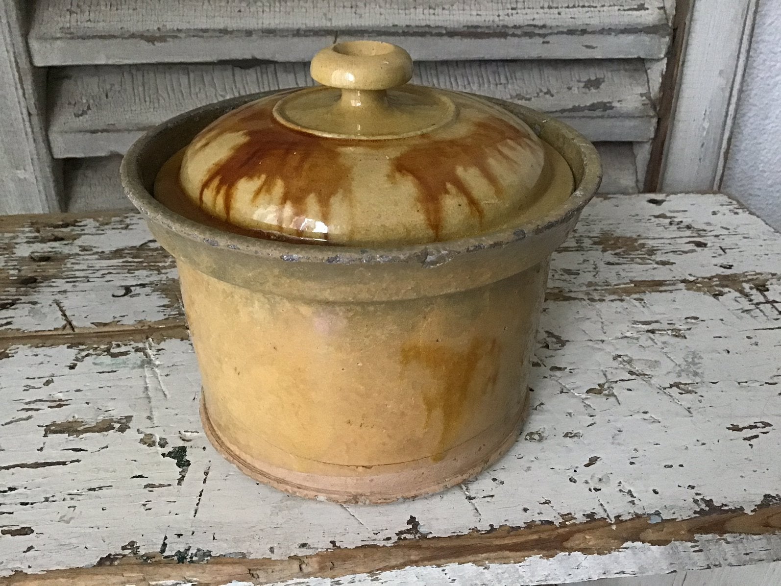 Antieke kookpot/Franse kookpot/kookpot/Aardewerk, Ophalen of Verzenden