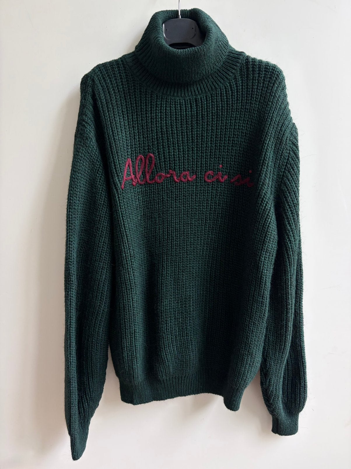 LUMINA trui met col groen “ALLORA CI SI” mt TU, Kleding | Dames, Prato, Italie, -, Verzenden, Nieuw