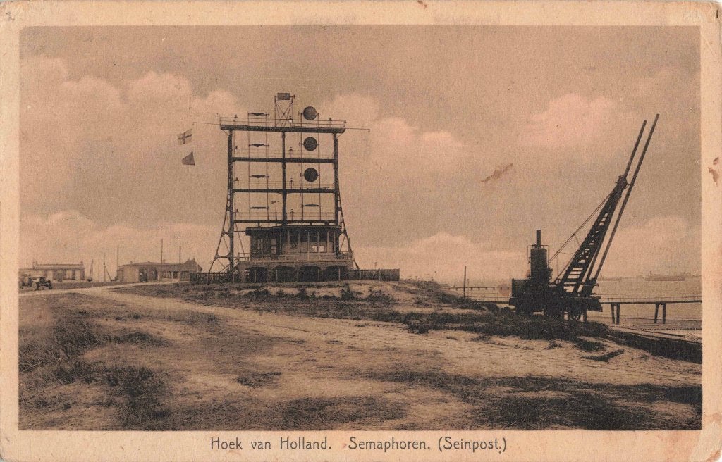 Hoek van Holland Semaphoren Seinpost L3348, Ophalen, 1920 tot 1940, Gelopen, Zuid-Holland