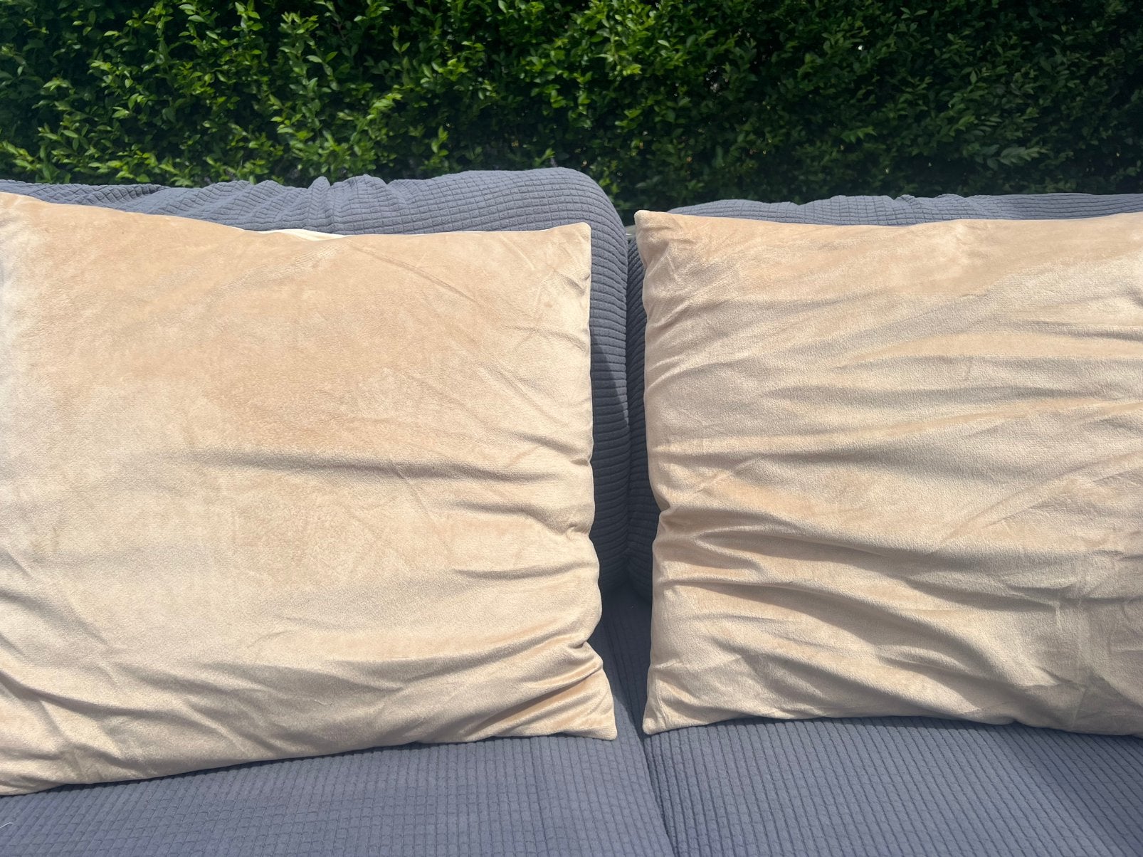 Sierkussentjes, Ophalen of Verzenden, Zo goed als nieuw, Beige, Vierkant